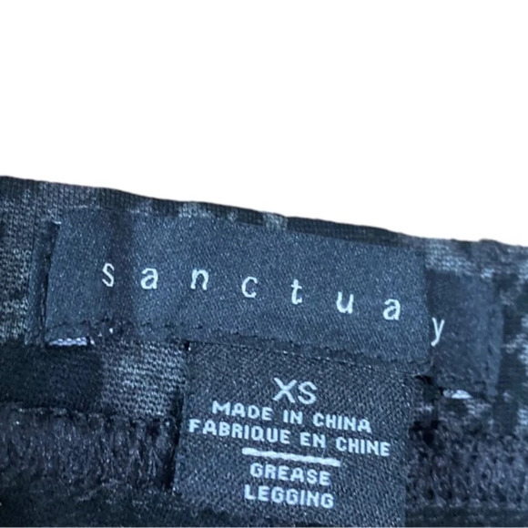 Sanctuary Anthropologie Black Snake Leggings XS - Picture 5 of 8